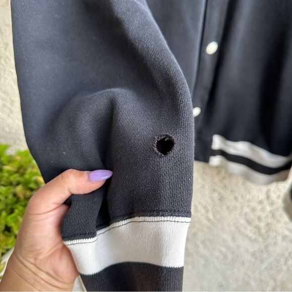 Vintage RALPH LAUREN POLO Sport Varsity Jacket RL 90s Patch Tigers Navy Blue Lrg - Picture 8 of 14